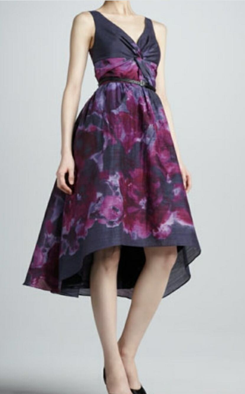 NWT LELA ROSE FOR TARGET Watercolor Floral Midi Dress Size 6